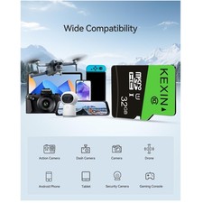 32GB MicroSD Card 5 Pack - Full HD High Speed TF Card Bundle