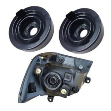 2PCS Car Headlight Cover, 85mm Headlight Dust Cover with 20mm Hole, Rubber 85MM