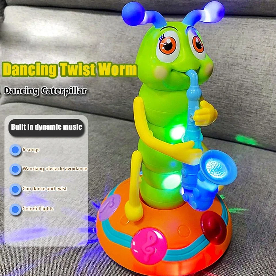 Motorisiertes Twister Bug Toy Sensorisches Musikspielzeug für Babys Musik L B8D4 - Bild 4 von 4