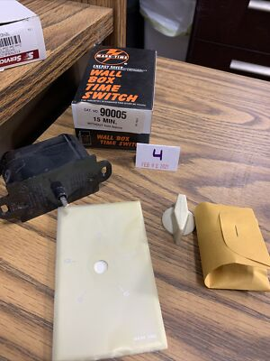 #ad 90005 Wall Box TIMER Switch NEW 15 Minute Mark Time HEATER FAN LIGHT $24.99