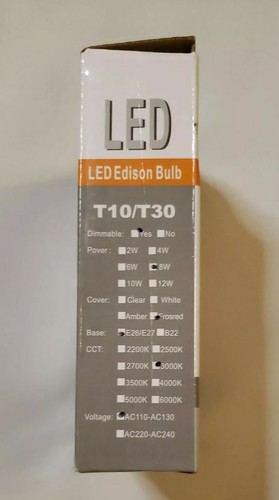 3 Pack Lools T10/T30 LED Edison Bulbs - NEW Open Box - Picture 4 of 6