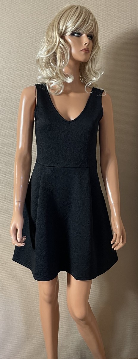 Robe noire texturée patineuse LUC-CE T 36