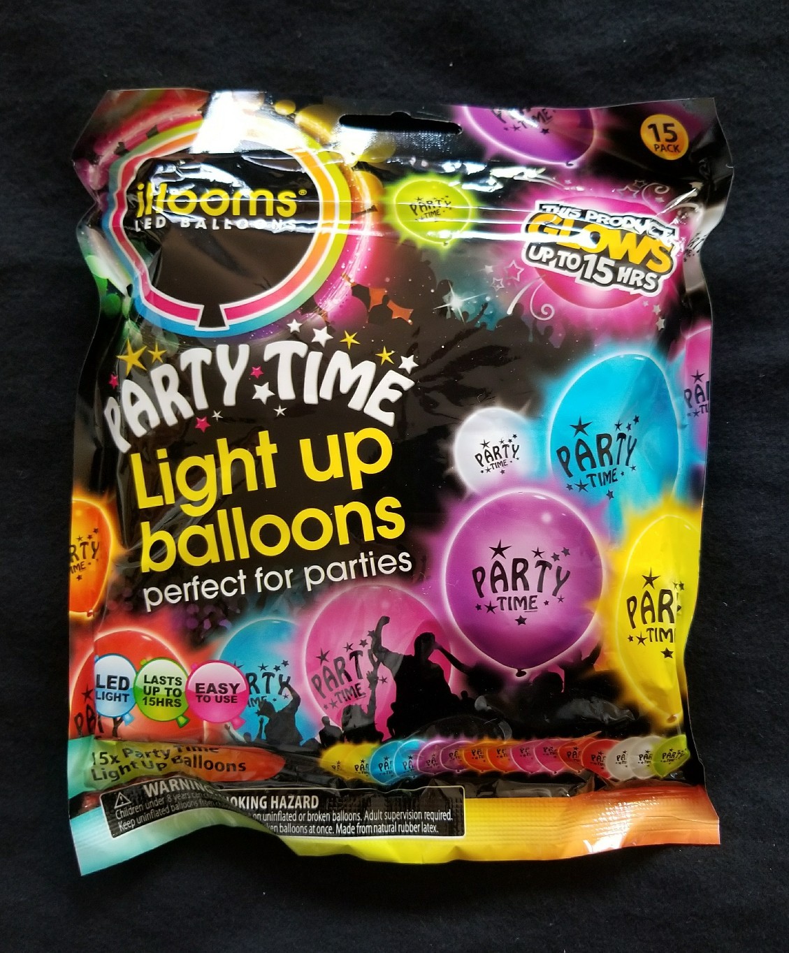 Illooms LED Hanging Lanterns Marble Light Up Balloon LOT Color Changing Neon NEW