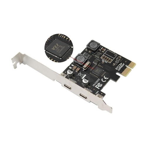 2 Ports TypeC PCIe Adapter Card USB 3.1 PCIe Card for Fast Data Transfer 10Gb - Photo 4/8