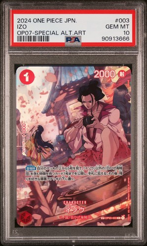 2024 One Piece - Japanese - Izo - OP07 Special Alternate Art - PSA 10 Gem Mint