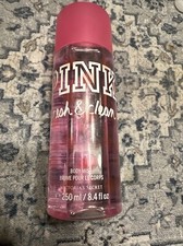 VICTORIA  S SECRET PINK FRESH  CLEAN FRAGRANCE BODY MIST SPRAY SPLASH 8.4 oz