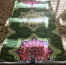 Veritable High Target Wax Prints. Handmade, 100 Cotton, African, 6yds.