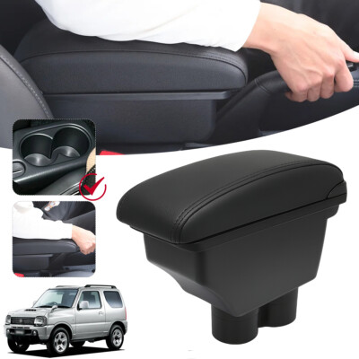 Für Suzuki Jimny FJ 1999-17 Auto Mittelkonsole Armauflage Mittelarmlehne Schwarz
