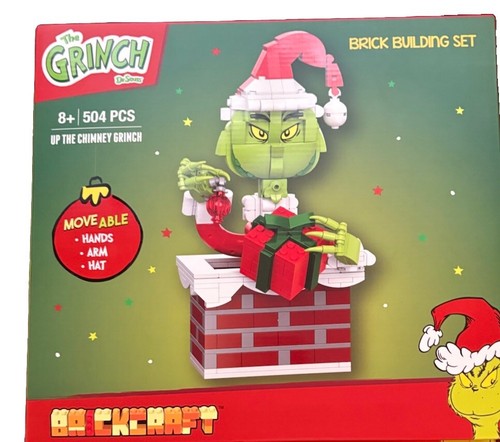 BRICKCRAFT Dr.Seuss SET Of 2 GRINCH Brick Building Christmas New