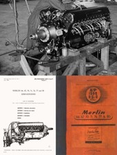 ROLLS ROYCE MERLIN ENGINE SERVICE OPS MANUAL WW2 ARCHIVE 66 67 70 71 77 85 1944