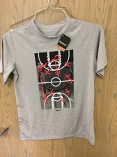 NEW with TAGS Reebok Kids L Large 14-16 Gray Shirt Basketball