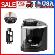 Automatic Electric Pencil Sharpener Touch Switch Quick pencil sharpening,Black