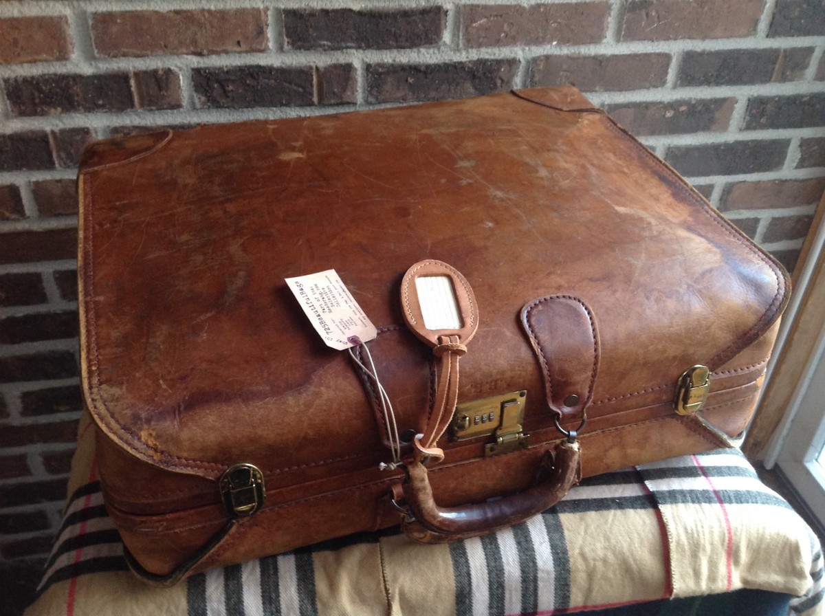 RARE VINTAGE 1970's BRITISH TAN BELTING LEATHER PORSCHE RACK