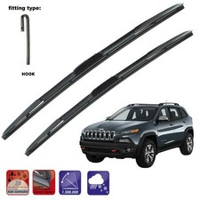 "Adatto a Jeep Cherokee 2013-2020 set di 2 lame tergicristallo anteriori HY-035 26"18"