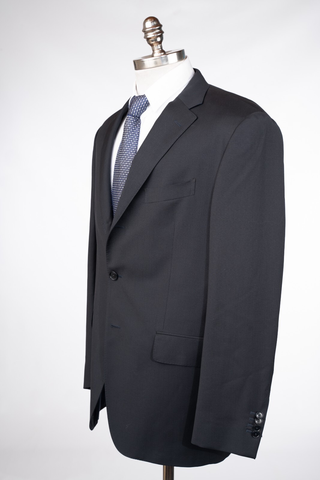 Синее шерстяное спортивное пальто BOGLIOLI, всесезонное, приталенное, с вырезами на лацканах, 44 R (EU 54)