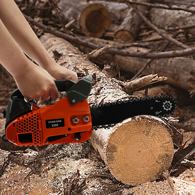 25.4cc 2-Stroke Petrol Powered Engine Chainsaw Top Handle Chainsaw Manual Start