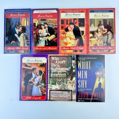 7x Joan Smith PB Novels Berkeley Brigade & Loretta Lawson Mystery Fiction Books
