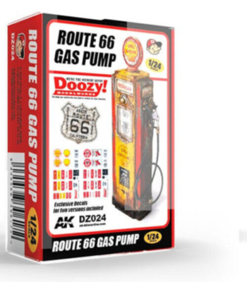 Doozy 1/24 GAS PUMP Old Style ROUTE 66 Resin Model kit (1)