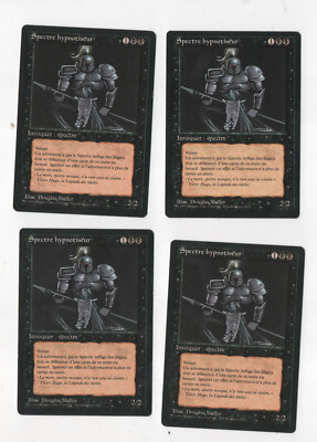 hypnotic specter/spectre hypnotique french FBB *4 (playset)  MTG ab1