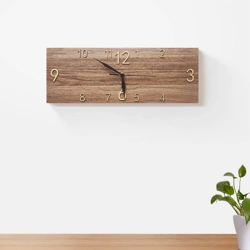 Rustic Wall Clock Silent Non-Ticking, Frameless Art Wall Clocks Farmhouse Wall - Picture 2 of 6
