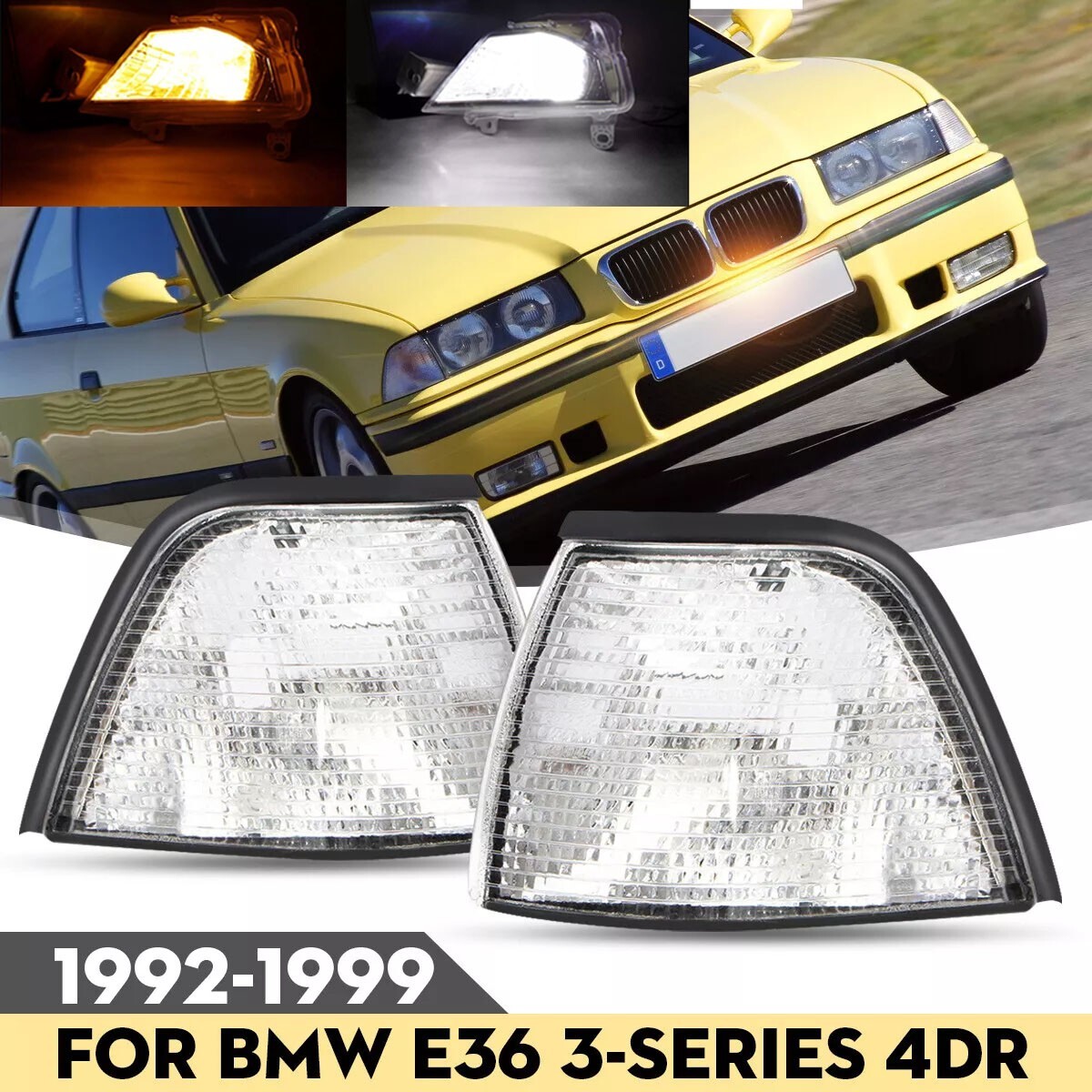 JDM Dual LED Corner Signal Parking Light For BMW E36 3 Series