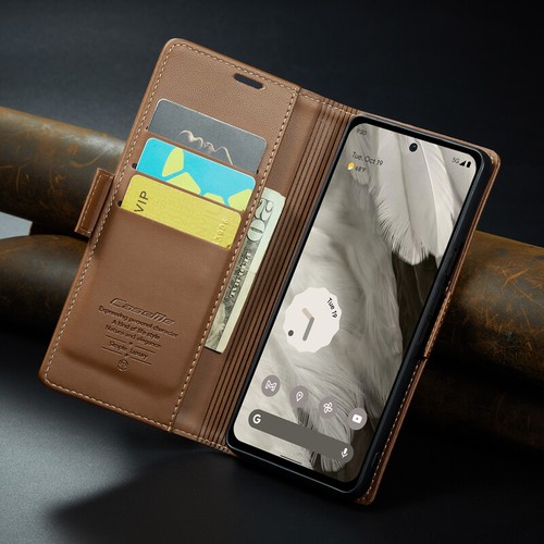 Magnetic Wallet Case Leather Flip Cover for Google Pixel 7A/8A/9A/8/9 Pro XL - Picture 5 of 33