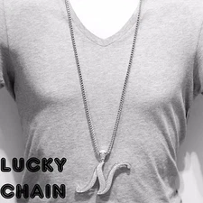 MEN`S 14K WHITE GOLD FINISH INITIAL LETTER N BLING OUT PENDANT CHAIN*131g*L13