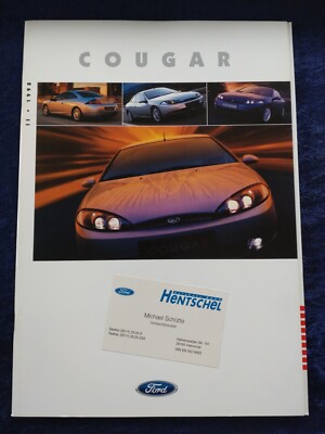 FORD Cougar Prospekt 09.1998 40 Seiten