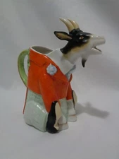 PreWar Germany Schafer & Vater Handpainted Billy Goat Creamer