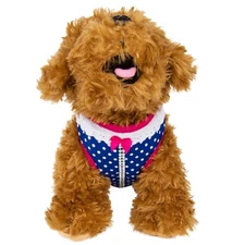 Adorable Polka Dot Pet Dog Walking Collar Strap Vest Choker Harness With Leash