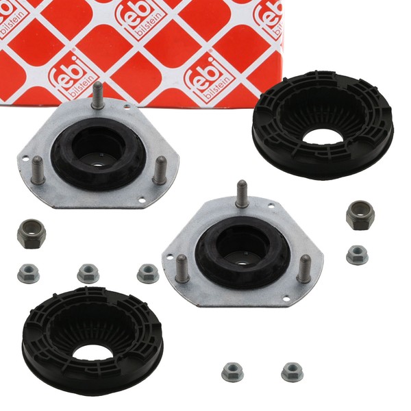 2X febi FederbeinstüTzlager Domlager + WäLzlager FüR Ford Fiesta VI MK6 Vorne-image