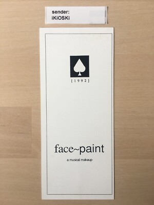 Face Paint Rave Flyer Peppers Newcastle Under Lyme 1992 Hacienda Pez Venus DiY