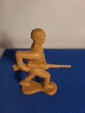 1- Greenbrier International Plastic Brown Army Man 4" Tall