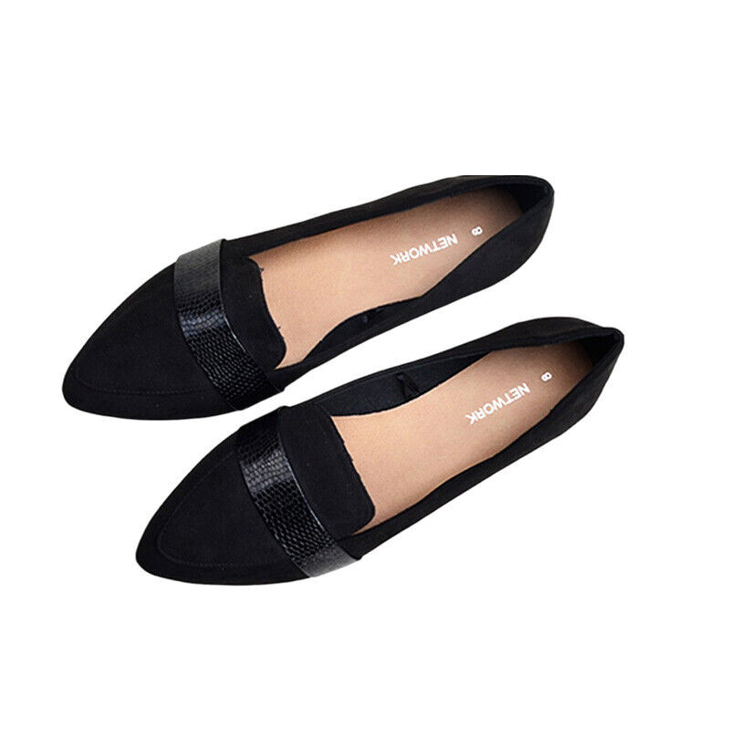 Ladies Dance Women Comfortable Nonslip Dress Shoe Flats Slip On