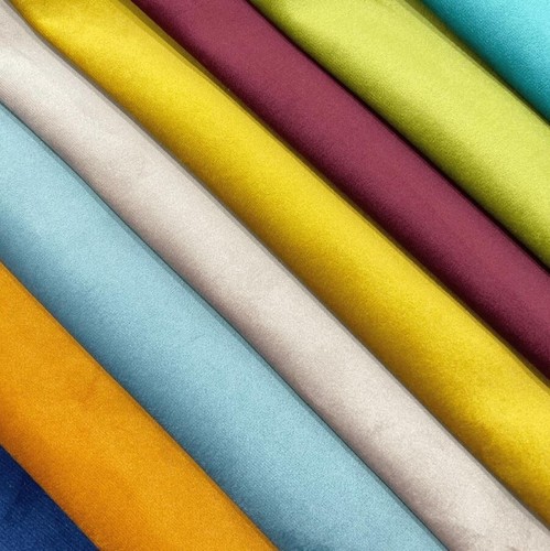 LUXURY VELVET FIRE RETARDANT PLUSH SOFT CUSHION UPHOLSTERY FABRIC 145CM WIDTH - Picture 15 of 66