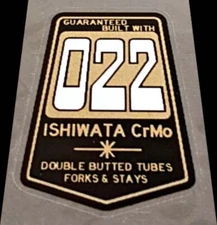 Ishiwata Frame 022 Decals