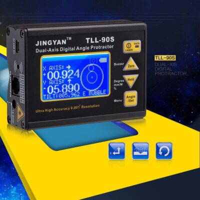 Professional Laser Level High Accuracy ±0.005° Dual-axis 50-60Hz Angle Meter