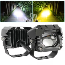 Yellow White 4"Inch LED Work Light Bar Spot Fog Offroad For ATV SUV Truck Boat