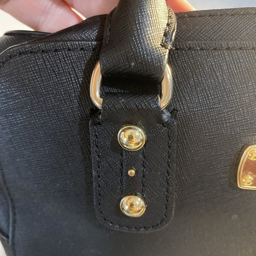 MICHAEL Michael Kors Black Leather Small Savannah Satchel - Picture 4 of 14