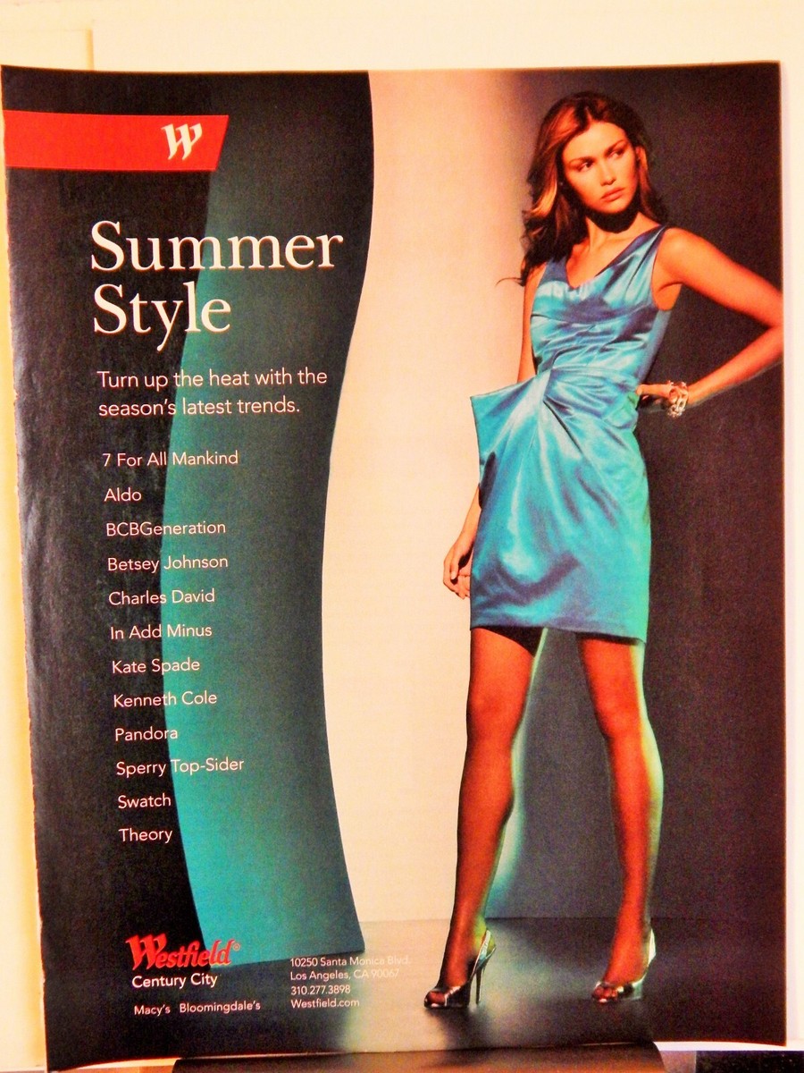 WESTFIELD CENTURY CITY SHOPPING MALL ORIG VTG 2011 ADVERTISEMENT