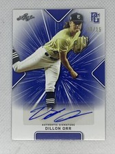 2021 LEAF PERFECT GAME BLUE DILLON ORR PAPER RC AUTO # 13/15