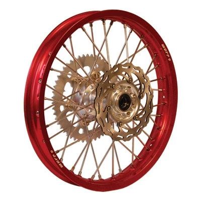 Warp 9 Rim - Front 36 Spoke Hole, 21 x 1.6 Red For KAWASAKI KLX650R 1993-1996 — 第 2/4 张图片