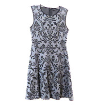 B Smart Floral Sleeveless Knit Dress S Bust 34" Waist 28"