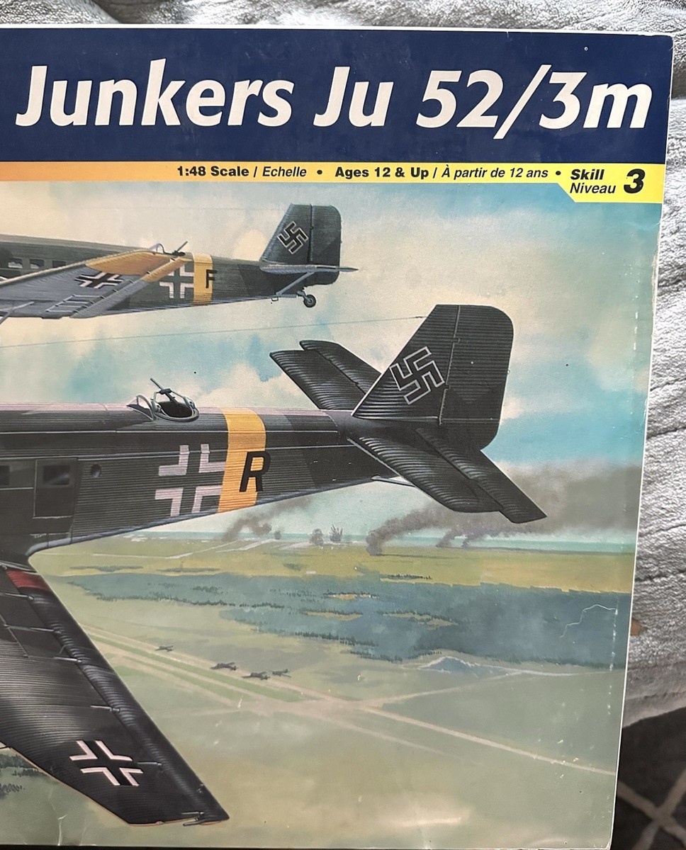 Vintage Revell Junkers Ju52/3m Model Kit 1/48 85-5612 2001 OPEN