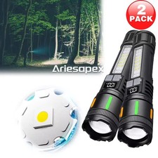 990000000 Lumen Super Bright LED Tactical Flashlight Rechargeable LED Work Light