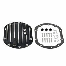 Alum 10 Bolt Finned Differential Cover With Boltsgasket For Dana 25 27 30 Black