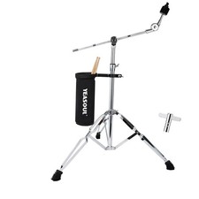 Cymbal Stand, Adjust high Boom and Straight Combo,Double Braced Legs with Rub...