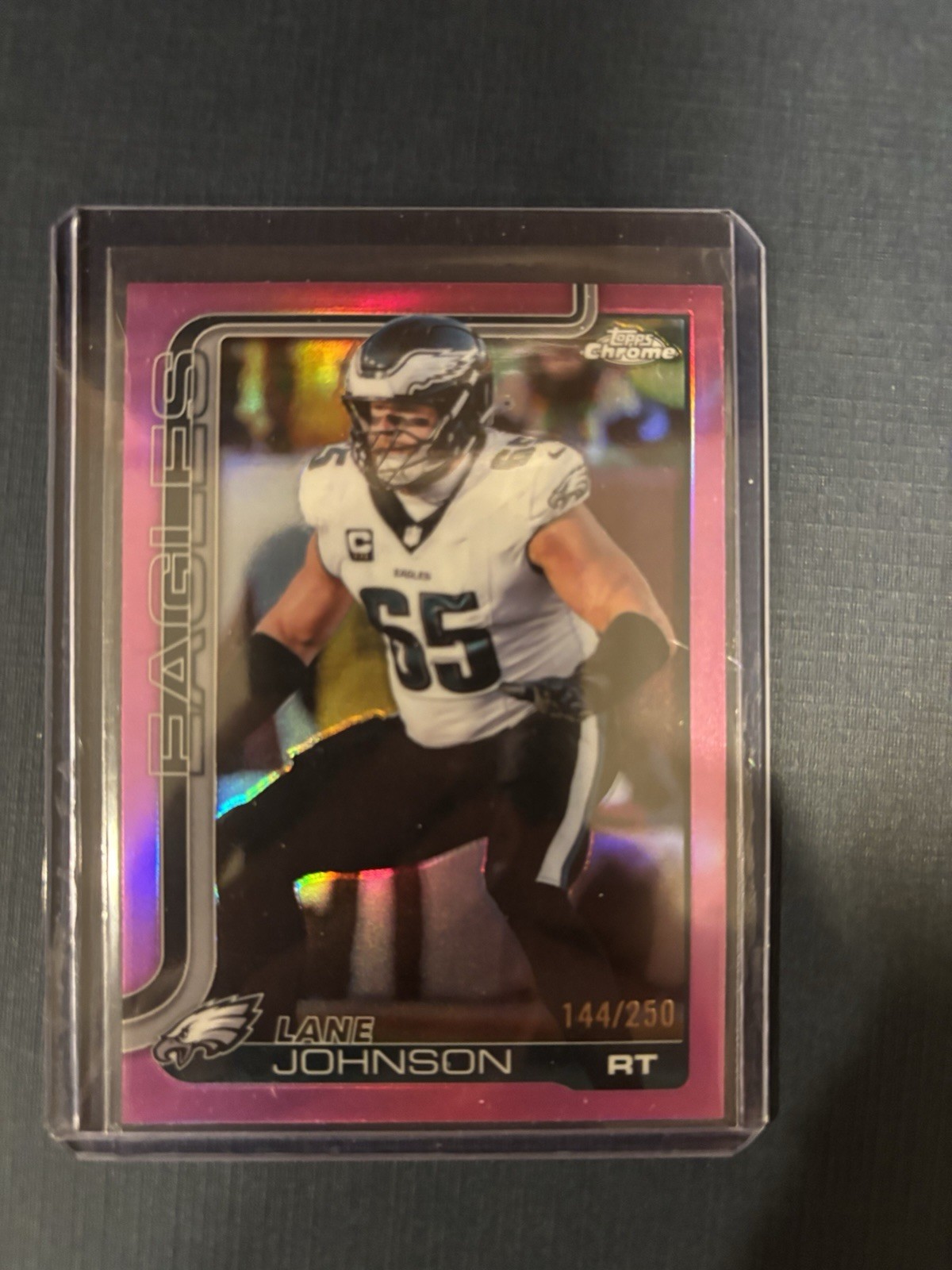 2025 Topps Chrome - Lane Johnson #246 Pink Refractor /250