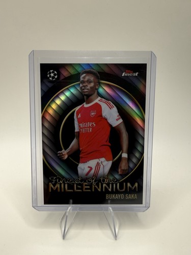 2026 Topps Finest Bukayo Saka Finest of the Millennium FM-2 Arsenal UCL