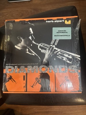 Herb Alpert Diamonds 12'' Vinyl Single Janet Jackson 1987 A&M SP-12231 Dance Mix